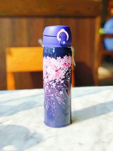 New Starbucks night sakura stainless steel vacuum cup Purple Cherry Blossom Tumbler coffee cup 550ML Accompanying cup Best quality
