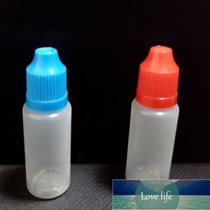 20st / lot Pet Pet 20ml Eye Drop Bottle Plast Dropper Flaskor med barnsäker lock Tips för E flytande flaska gratis