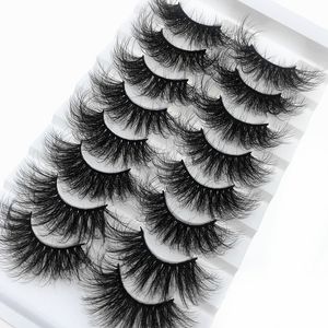 14 Style 25mm 6D Faux Mink rzęsy puszyste fałszywe rzęsy Super Curl Grube Dramatyczne Dramatyczne Lash Okrucieństwo Darmowe 3d rzęsy