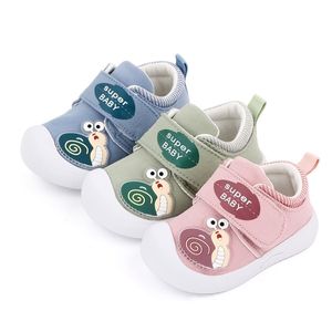 Sneakers per bambini Causal Flat Bambino neonato Baby Girl Scarpe da ragazzo di alta qualità Anti-skid rosa blu cartoon 210326