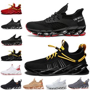 Good quality Non-Brand men women running shoes Blade slip on triple black white all red gray orange Terracotta Warriors mens trainers outdoor sports sneaker size 39-46