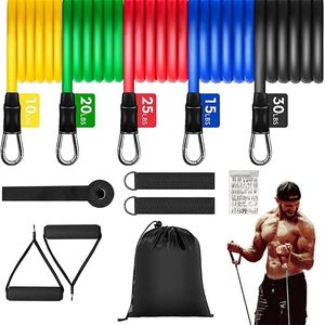 Resistance Bands Set Bodybuilding Home Gym Equipment Professional Weight Training Fitness Elastic Rubber Workout Expander 220216
