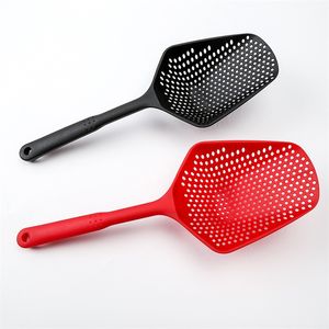 Plastskovlar Vegetabilisk silkes Scoop Nylon Spoon Large Colander Soup Filter Pasta Värmebeständig silkök verktyg 558 V2