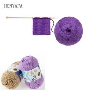 1PC 1PC Soft Milk Cotton Winter DIY Anti-pilling Baby Wool Yarn for Knitting Hand Knitted Blanket Sweater Scarf Doll Crochet Yarn Y211129