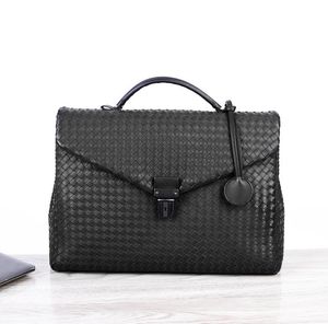 Gewebte Handtasche Business Herren Taschen Aktentasche Casual Flip Computer Messenger Bag