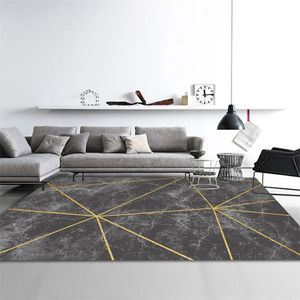 Moderna mattor för vardagsrum Geometrisk 3D Tryckt matta Heminredning Mattor för sovrumsområde Rug golvmatta Non-Slip Doormat 210917