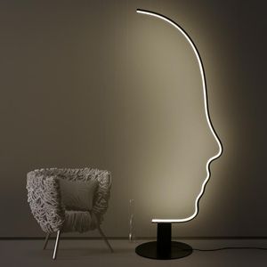 Stehlampen, italienischer Designer, kreative Persönlichkeit, Wohnzimmer, Sofa, Schlafzimmer, Arbeitszimmer, moderne, einfache Kunst, Gesichtslampe, Lichtständer, Eck-LED