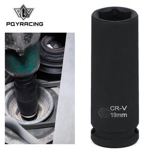 1/2" Drive Deep Impact Sockets Square Drive 19mm 6 Point Metric Wrench Socket Tool Standard Durable Universal PQY-SLW02