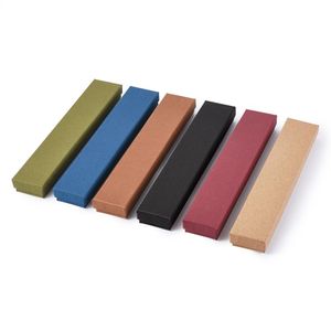 12 pcs 21x4x2cm Rectangle Cardboard Jewelry Set Box for Ring Necklace gift boxes for jewellery packaging with Sponge inside F70