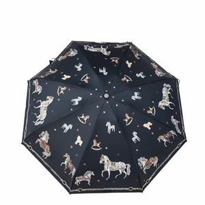 Liten mini uv vikande solparaply regn kvinnor klar strand utomhus vindtäta parasoll damer present idéer upf50 +