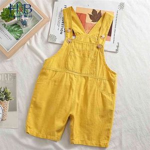 Girls Jumpsuit Summer Kids Clothes Boy Overalls Shorts Toddler Jumpsuits For Children Pants 210611