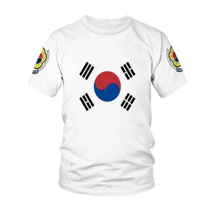 Erkek Tişörtleri Yaz Japonya Güney Kore İspanya Ulusal Amblemi Baskılı D T Gömlek İngiltere ABD Brezilya Çocuk Tshirt