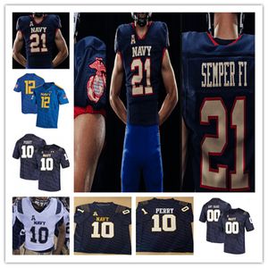 Tai Lavatai NAVY Midshipmen College Football Maglie Custom Xavier Arline Isaac Ruoss Mychal Cooper Carlinos Acie James Harris II Malcolm Perry Diego Fagot 4XL