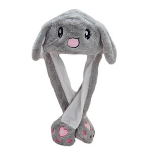 Peluche Orecchie di animali in movimento Cappello Divertente Pizzicamento a mano Airbag Simpatico cartone animato Tappo paraorecchie Giocattoli di pezza con zampe per donne Ragazze RRD6926