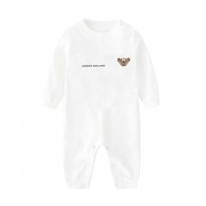 designer letters Baby Rompers Body Suits Cover Newborn Boys Girls One-pieces Clothes Solid Color Printed Baby Spring and Autumn Long Sleeves Sleepsuits