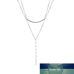 Skyrim мода из нержавеющей стали двойное слоистые цепные ожерелье для женщин колье Ожерелья с кристаллическими бусинами День святого Валентина подарок