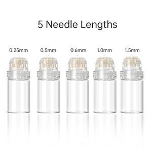 Hydra Needle Pins Micro Needle Derma Stämpel Aqua Micro Channel Mesotherapy Meso Roller Gold Neet Fine Touch System