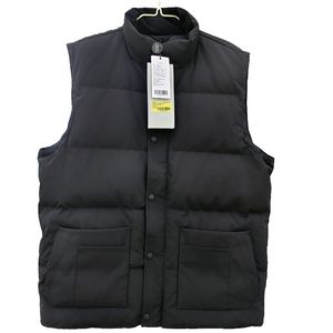 Moda erkek yelek ceketler yelek sıcak erkek stilist kış erkekler parkers palto boyutu S-2xl siyah etiket ABD kanada tarzı kanada jacke hommes noir serbest stil gilet