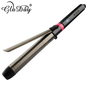 Professionell Keramisk Curler Roterande Curling Iron LED Wand Curlers Hair Styling Tools 110-240V