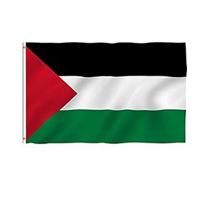 Palestina Palestina Bandiere 3'X5'ft Paese Nazione Banner 100D Poliestere Esterno di alta qualità con due occhielli in ottone