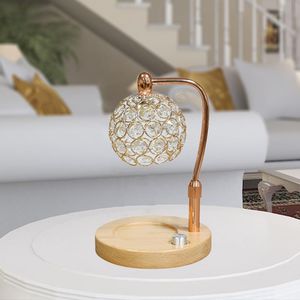 Doftlampor kristall elektrisk vax smälter elegant metall doftande ljus bröllopsgåva dekorativa essentiella oljebrännare smälta ljus