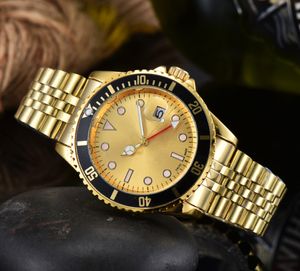 Relógios masculinos de marca de luxo relógios de negócios dourados relógios de pulso masculinos de aço inoxidável de várias cores orologio di lusso