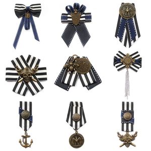 Britânico Brotado Anchor Anchor Anchor Brooch Feminino Broche Navy Vento Badge Masculino Faculdade Terno Pin Presente