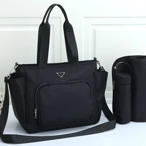 Bolsas de fraldas infantis de novas fraldas ￠ prova d'￡gua Bolsa Bolsa de ombro funcional para as ideias de presente da mam￣e 3pcs/conjunto