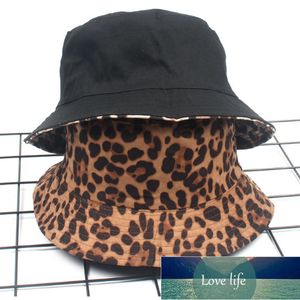 Léopard réversible femme seau chapeau Hip Hop imprimé femmes été chapeau casquette pêche en plein air dame Panama décontracté femme casquette Sunhat prix usine conception experte qualité