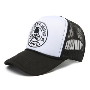 Moda Baskılı Örgü Topu Kap Yaz Kadın Erkek Beyzbol Kapaklar Siyah Trucker Köpekbalığı Net Snapback Şapka