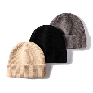 Beanie / Crânio Tampa de inverno Beanie coreano Beanie macio Candy Cor Casual Saída hip hop chapéu homem acrílico quente elástico de tricô chapéus para mulheres