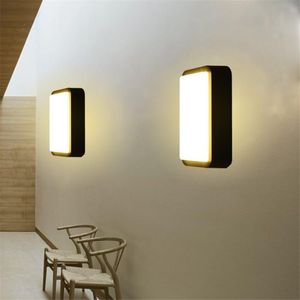 屋外の壁のランプ15W表面マウントガーデンポーチライトヴィラバルコニーコリーリアフロントドアランプ防水照明照明器具