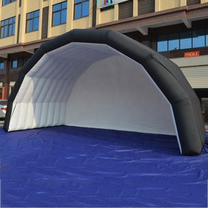 Navio livre de 6mW por ar cinza preto branco azul azul inflável capa de tenda de tenda marquise Promotismo Publicidade tendas de tendas com soprador