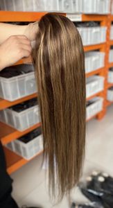 13X4 парики из натуральных волос на шнуровке спереди, 130% плотность, прямой Ombre P4 27, цветной бразильский парик252v