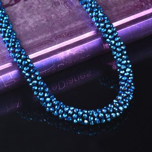 Wholesale strings for necklaces for sale - Group buy Pendant Necklaces KIOOZOL Fashion Thick CZ String Choker Necklace Blue Black Silver Color For Women Neck Jewelry Accessories KO2