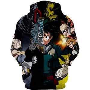 Anime Cartoons My Hero Academia Boku No Hero Academia Izuku Midoriya shoto Todoroki Cosplay Costume Pullover Bluza Bluzy Y0816