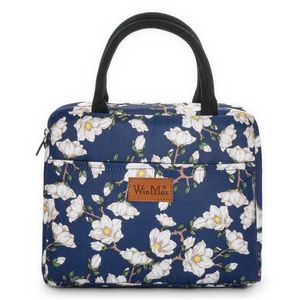 Winmax Brand Floral Print Portable Insulation Lunch Bags Thermal Food Fresh Keep Icepack for Women Kids Wine Tote Cooler Bag 211102