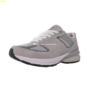 M990V5 Sneaker dla mężczyzn 990V5 Trampki Męskie buty do biegania Kobiety Odblaskowe buty sportowe Damskie trenerzy Mężczyzna Trening Athletic Chaussures Szary