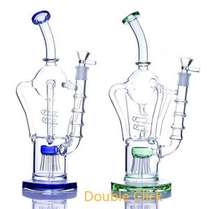 Octopus style oil rig recycler glass bong tall and thick hookah water bongs with 14mm bowl for smoke