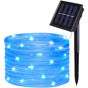 Strings IP65 Waterproof Outdoor Rainbow Tube Rope LED Strip Solar String Lights Christmas Tree Garden Fence Decoration 50 100 200leds