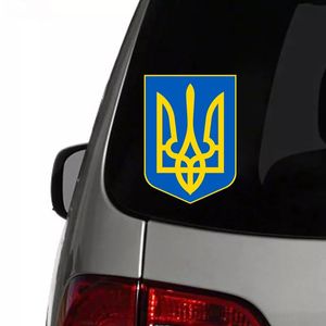 Wholesale types plastic sheets resale online - 7 cm cm Coat of Arms Ukraine funny car sticker colorful PVC printed decal auto stickers for bumper window Mobile phone laptop IPAI personality stickers