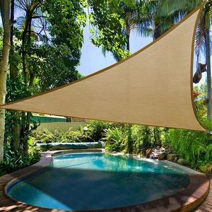 Triangle Sun Protection Canopy Garden Patio Pool Shade Sail Afluieren Outdoor Camping Picknick Inklapbare en Draagbare Duurzame Tent Tenten Shelte