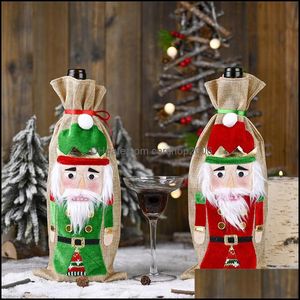 クリスマスの装飾お祝いパーティー用品ホーム庭の装飾品クルミの兵士ワインボトルER赤の装飾年JK2010XBドロップの提供