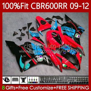 OEM Nadwozie dla Hondy CBR600 CBR 600 F5 RR CC 2009-2012 Red Body 69NO.139 CBR 600RR 600F5 2009 2011 2012 600CC CBR600RR 09 10 11 12 Wróżki wtryskowe