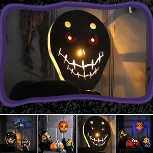 Party Dekoration Halloween Spooky Pumpkin Lantern Horror Atmospheres Night Light Ornaments för Home Bar Glöd i mörkret