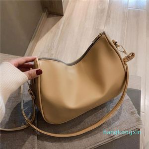 Abendtaschen Vintage Square Messenger Bag für Frauen 2021 einfache Schulter Mode weibliche Handtasche Damen Casual Hobo große tägliche Totes