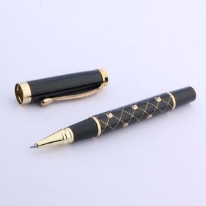 Ballpoint Pens JinHao 500 Metal Golden Black Relief Stationery Office School Supplies Ink Rollerball