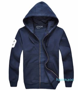 Desenhador - Wholesale Marca Moletom Com Hoodies de Polo e Moletons Outono Inverno Grande Cavalo Esporte Jaqueta Masculinados Masculáveis ​​100% algodão