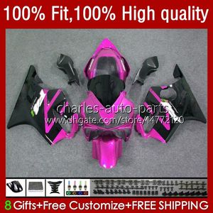 OEM TRABALIFICAÇÃO PARA HONDA CBR 600F4I 600 Pink Black F4i FS CC F4 I CBR600F4I 04-07 55No.169 600cc CBR600 F4I 04 05 2006 2007 CBR600FS 2004 2005 06 07 Kit de Feira de Injeção