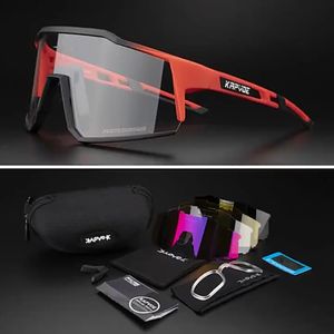 Photochromic lens Cycling glasses Men Women Eyewear Outdoor sports sunglasses mountain road goggles with case